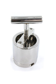 Kiotos Steel - Extreme RVS Ball Flash Crusher Met Schroefklem-Erotiekvoordeel.nl