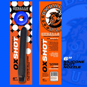 Oxballs - Ox Shot - Siliconen Anaal Douche - Lengte 15 cm - Gratis Rubberen Cockring-Erotiekvoordeel.nl