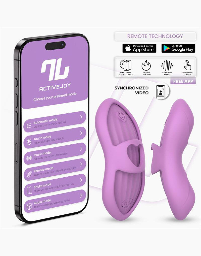 IY - Laia - Verwarmde Vingervibrator - Met App Control - Lila-Erotiekvoordeel.nl