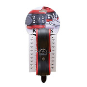 Kiotos - Leren Collar 5 cm Gevoerd - Zwart/Rood-Erotiekvoordeel.nl