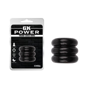 Chisa - GK Power - Triad Cock Ring - Zwart-Erotiekvoordeel.nl