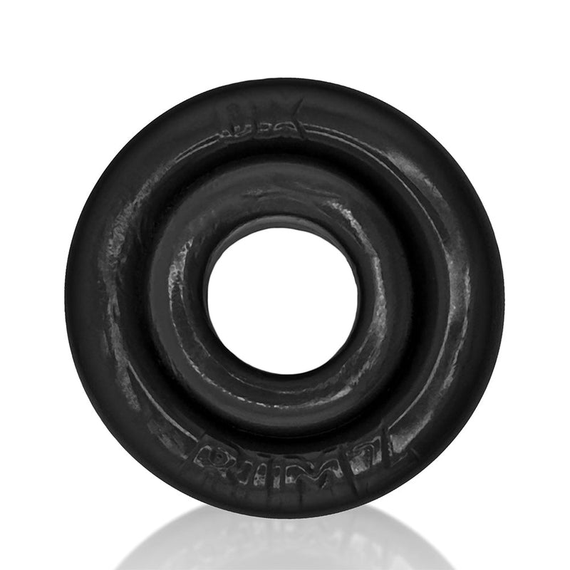 Oxballs - Rimz Softlips - Siliconen/TPR Cockring - Zwart-Erotiekvoordeel.nl