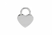 Liebe Seele - Ketting Collar met Hartvormig Hangslot - Zilver-Erotiekvoordeel.nl
