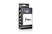 Fixxx - Geribbelde RVS Buttplug met Handvat in de vorm van een Mensenfiguur-Erotiekvoordeel.nl