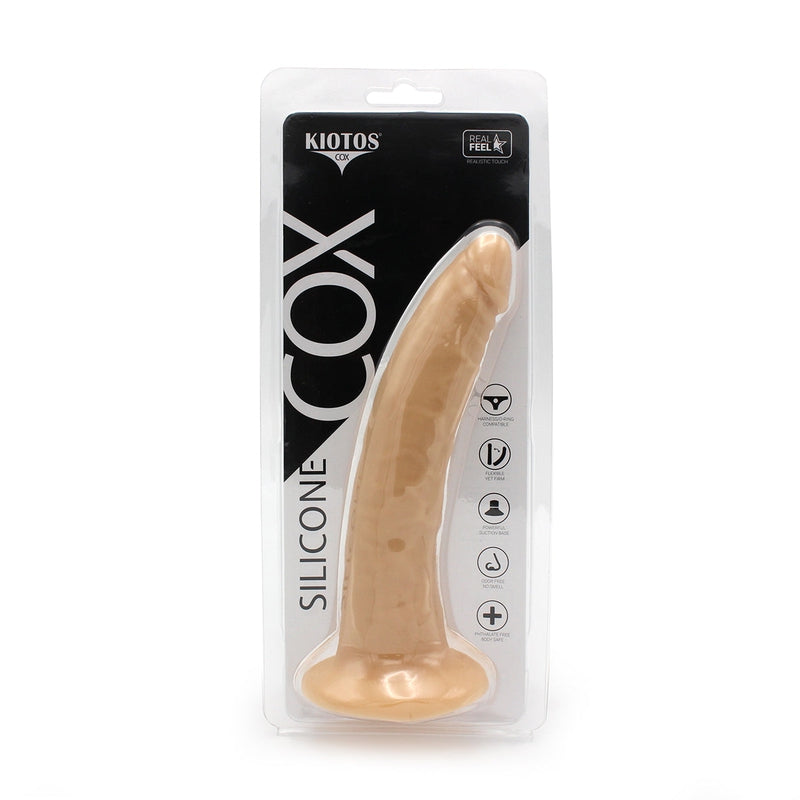 Kiotos Cox - Siliconen Dildo 20,5 x 3.1 cm - Lichte Huidskleur-Erotiekvoordeel.nl
