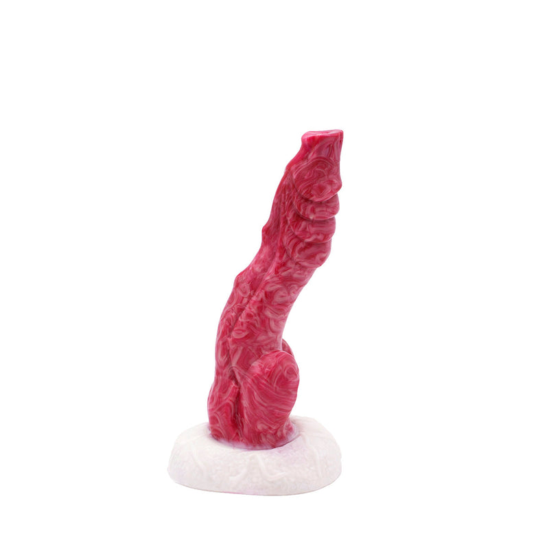 Kiotos Monstar - Fantasie Dildo No. 46 - 20.5 x 3.8 cm - Roze/Rood/Wit-Erotiekvoordeel.nl