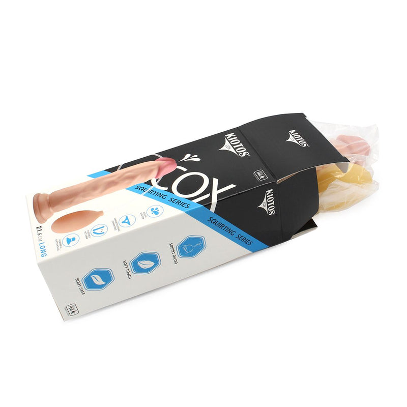 Kiotos Cox - Squirting Dildo 21.5 x 4.5 cm - Lichte Huidskleur-Erotiekvoordeel.nl