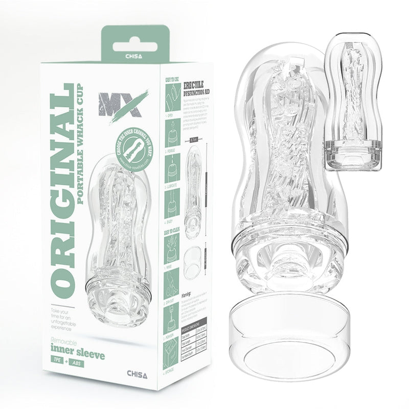 Chisa - Original Portable Whack Cup - Cup Masturbator - Transparant-Erotiekvoordeel.nl