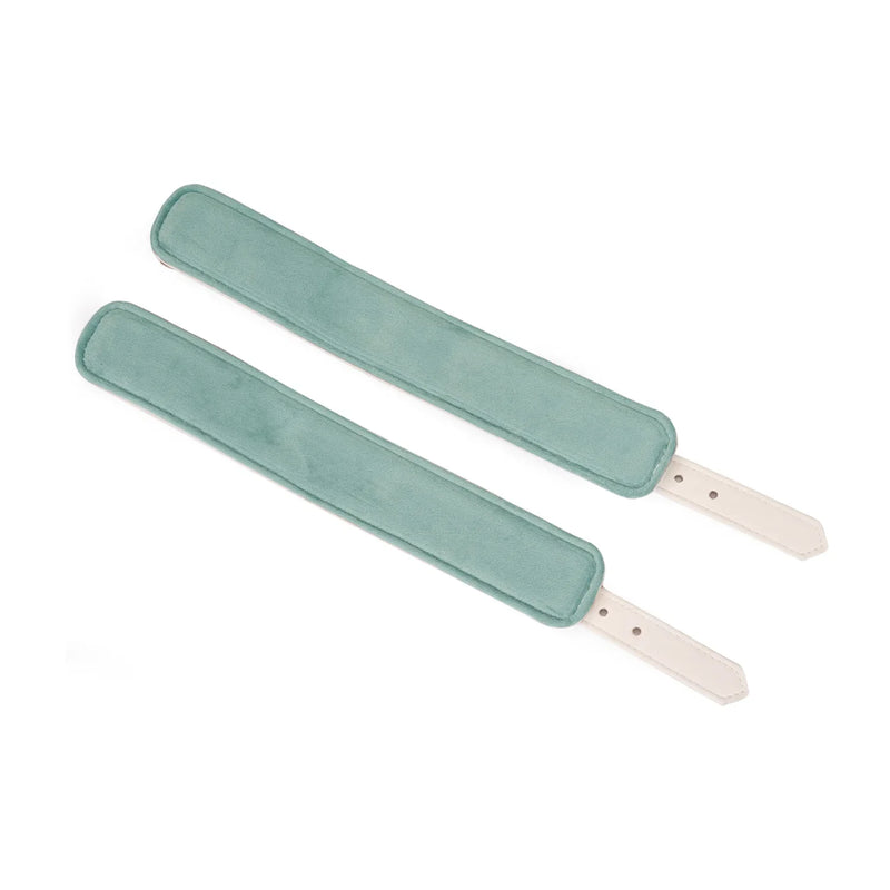 Liebe Seele - Boudoir Amor - Vegan Lederen handboeien - Wit met Gouden Hardware-Erotiekvoordeel.nl