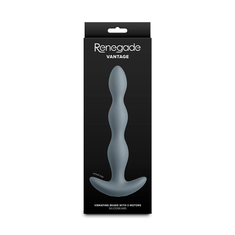 Renegade - Vantage - Vibrerende Anaalkralen met 3 Motoren - Grijs-Erotiekvoordeel.nl