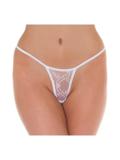 Amorable - Mini Tanga String - Wit - One Size-Erotiekvoordeel.nl