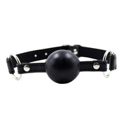 Smart Moves - Ball Gag - Siliconen Bal - PU Lederen Band - Zwart-Erotiekvoordeel.nl