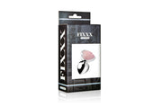 Fixxx - Aluminium Buttplug met Hartvormige Siersteen - Rose Quartz - 3 maten-Erotiekvoordeel.nl
