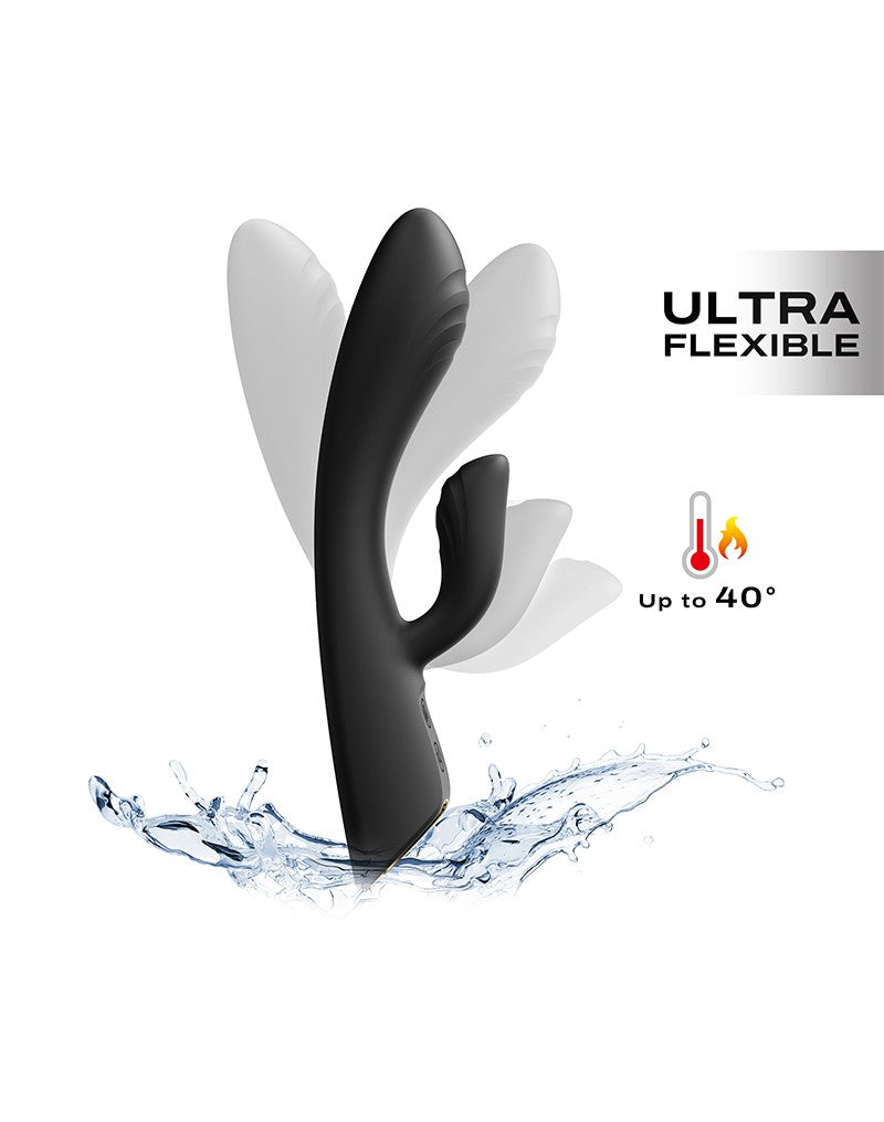 Dorcel - Flexi Rabbit - Verwarmde Rabbit Vibrator - Zwart-Erotiekvoordeel.nl
