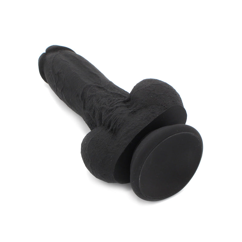 Kiotos Cox - Siliconen Dildo 23 x 4 cm - Zwart-Erotiekvoordeel.nl