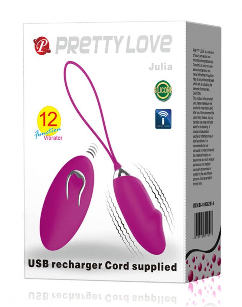 Pretty Love - Julia - Vibrerend Eitje met Extra Stimulerende Ribbel - Dieproze-Erotiekvoordeel.nl