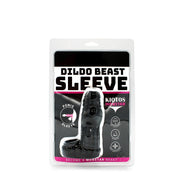 Kiotos Monstar 05 - Penis Sleeve - Penisverlenging - Met Ball Stretcher Opening - Diameter Ø 50 mm - Siliconen - Zwart-Erotiekvoordeel.nl