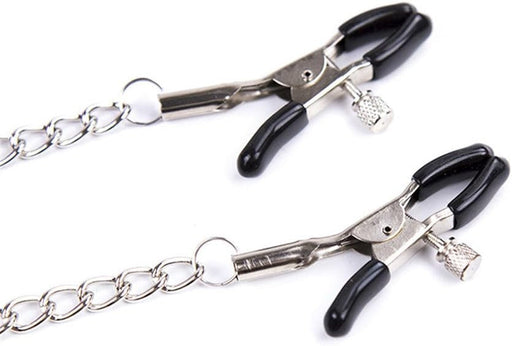 Smart Moves - Siliconen Ball Gag met Tepelklemmen - Zwart/Rood-Erotiekvoordeel.nl