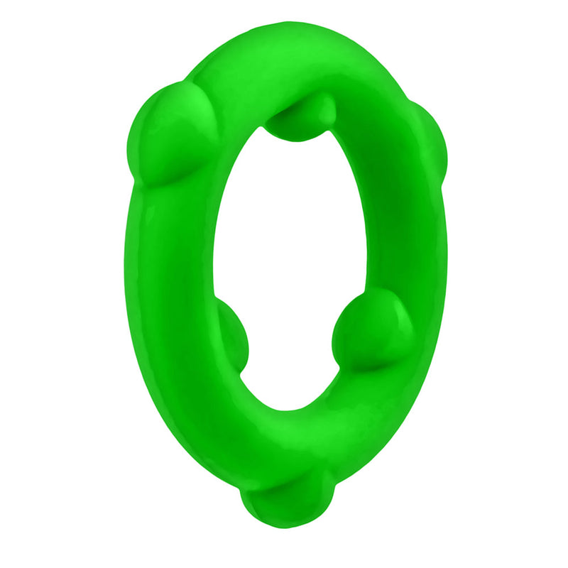 Oxballs - Spinner - Siliconen Cockring - Groen-Erotiekvoordeel.nl