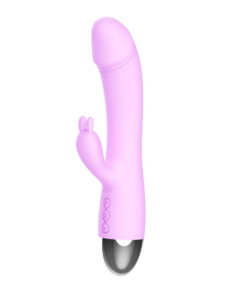 Leten - Faye 3 - Rabbit Vibrator - Siliconen - Roze-Erotiekvoordeel.nl