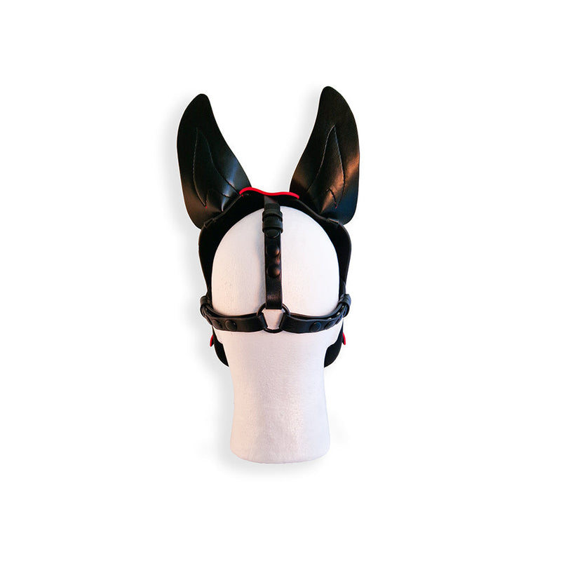 Brutus Vegan Puppy Hood - Zwart/Rood-Erotiekvoordeel.nl