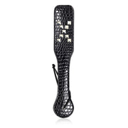 Smart Moves - Paddle Lakleer - Met Studs - 32 cm - Zwart-Erotiekvoordeel.nl