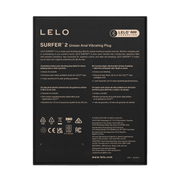 LELO - Surfer 2 - Unisex Vibrerende Anaalplug - Paars-Erotiekvoordeel.nl