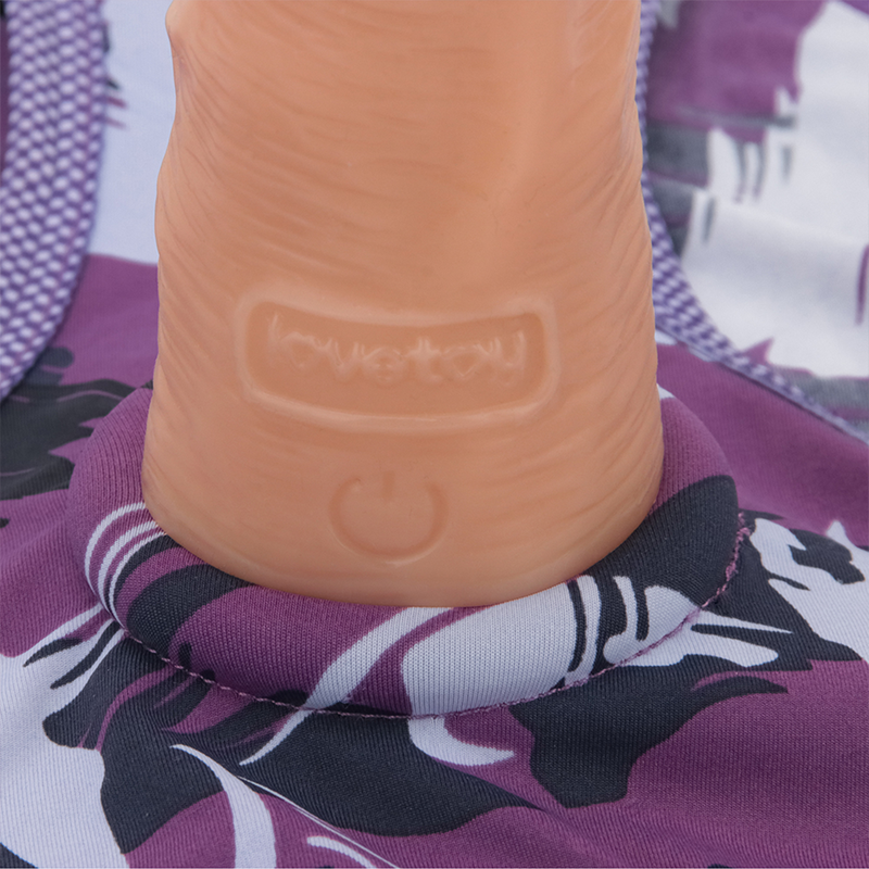 LoveToy - Ingen - Violet Strap-on Slipje - Maat M/L - Paars-Erotiekvoordeel.nl