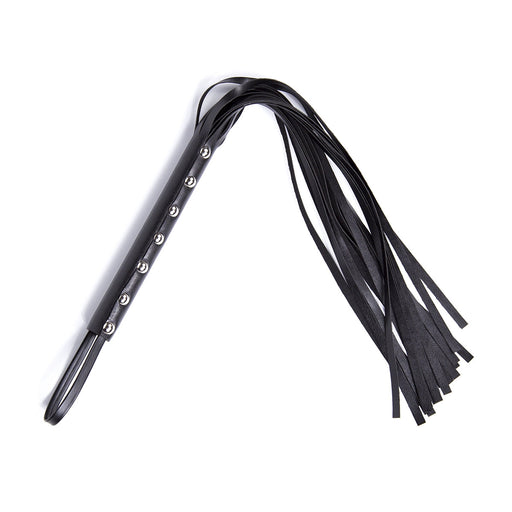 Smart Moves - Studded Flogger - 60 cm - Zwart-Erotiekvoordeel.nl