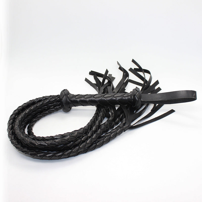 Smart Moves - Cat O Nine Flogger - Gevlochten - 75 cm - Zwart-Erotiekvoordeel.nl