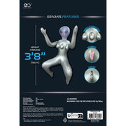 To Infinity - Opblaaspop Alien Vrouw met Drie Borsten - Zilver