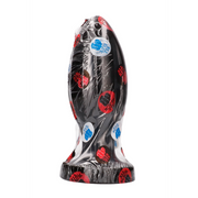 All Black - Grote Buttplug met Groeven - 21 cm - Zwart