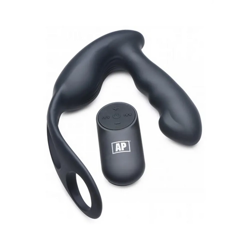 Ass Thumpers - Melkende en Vibrerende Prostaat Vibrator met Cock en Ball Ring