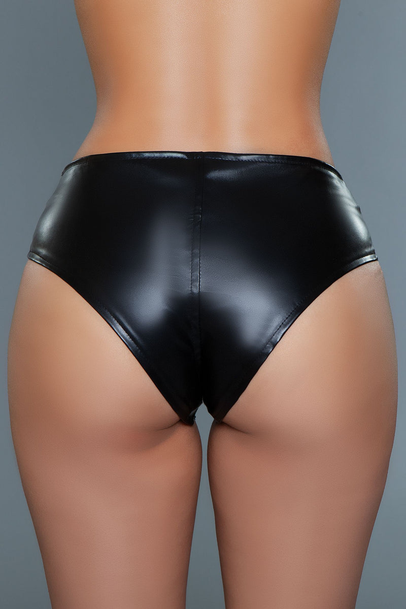 Be Wicked - Ring Me Up - Shorts - Faux Leather - Zwart
