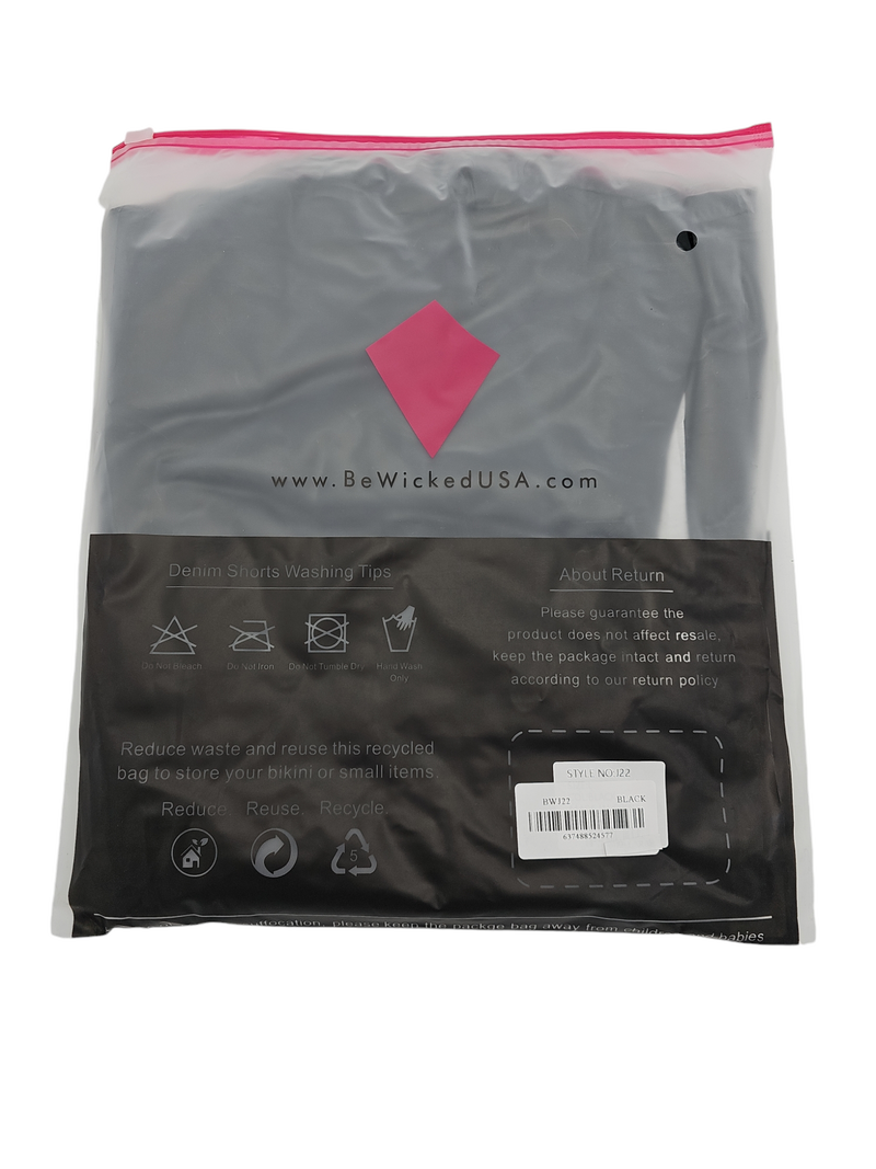 Be Wicked - Stay Up All Night - Shorts - Zwart