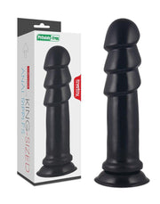 LoveToy - Anal Ripples - King Size Anaal Dildo - Zwart