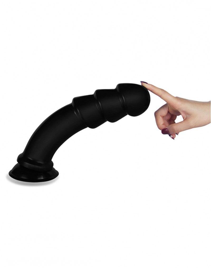 LoveToy - Anal Ripples - King Size Anaal Dildo - Zwart