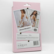 Snapshot - #naughtyneighbor - Visnet Jurk met Handschoentjes en Strass Steentjes - One Size - Wit-Erotiekvoordeel.nl