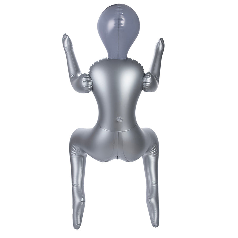 To Infinity - Opblaaspop Alien Vrouw met Drie Borsten - Zilver