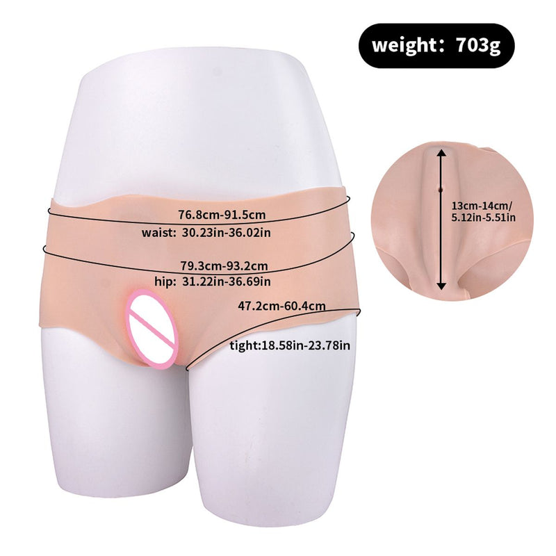 Kiotos - Siliconen Bodysuit - Vrouwelijk Onderlichaam met Vagina