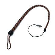 Kiotos - Lederen Single Tail Zweep - Zwart/Bruin - 90 cm