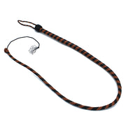 Kiotos - Lederen Single Tail Zweep - Zwart/Bruin - 140 cm