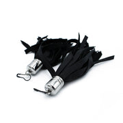 Kiotos - Zwart Lederen Mini Flogger Zweep Hangers