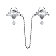 Kiotos - Demonic Mask met Hanger - Tepelklemmen met ketting