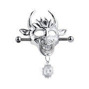 Kiotos - Demonic Mask met Hanger - Tepelklemmen met ketting