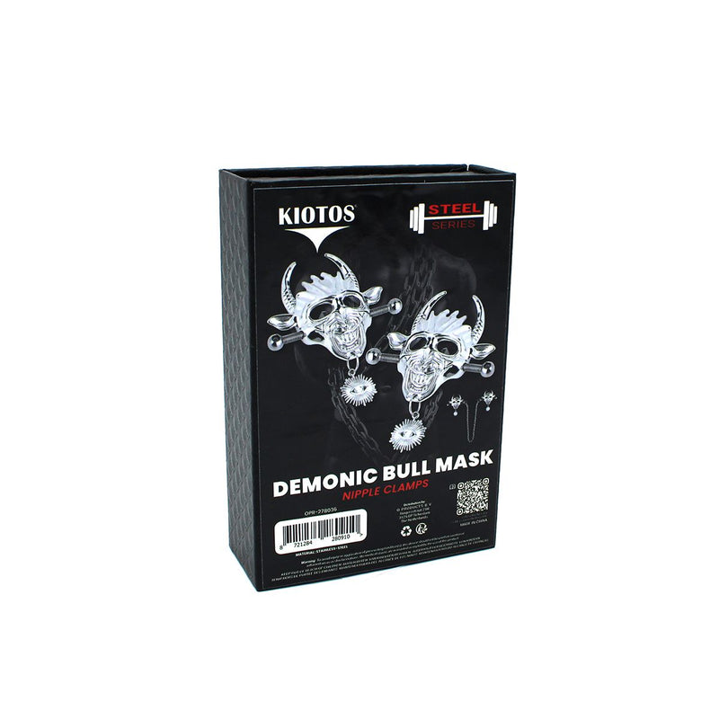 Kiotos - Demonic Mask met Hanger - Tepelklemmen met ketting