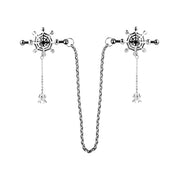 Kiotos - Spiderweb met hangende Spin - Tepelklemmen met ketting