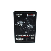 Kiotos - Spiderweb met hangende Spin - Tepelklemmen met ketting
