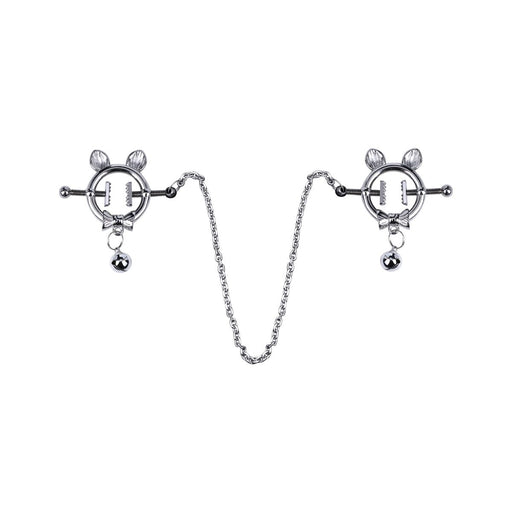 Kiotos - Kittenoortjes met Strik en Belletje - Tepelklemmen met ketting