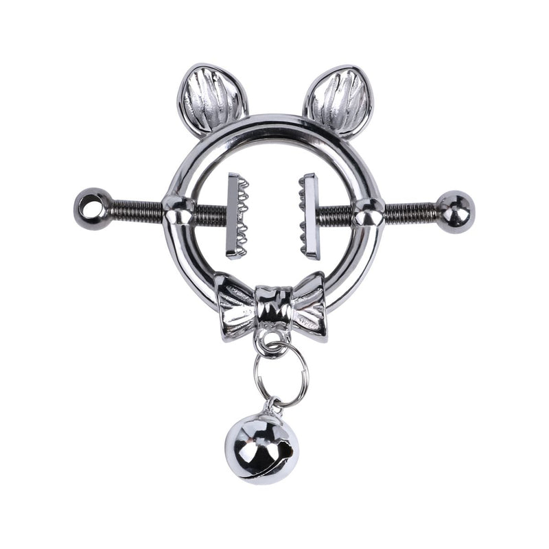 Kiotos - Kittenoortjes met Strik en Belletje - Tepelklemmen met ketting